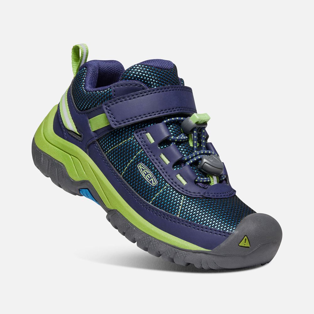 Baskets Keen Enfant Bleu Marine/Vert | Targhee Sport Vent Shoes | ILHOX-3840